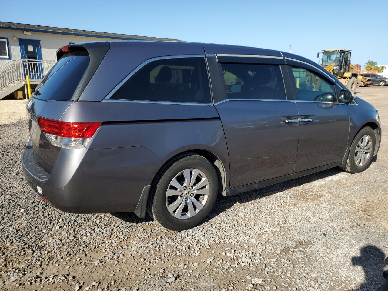 2014 Honda Odyssey VIN 5FNRL5H42EB009617 Copart auction photo, front end / side damage thumbnail 3