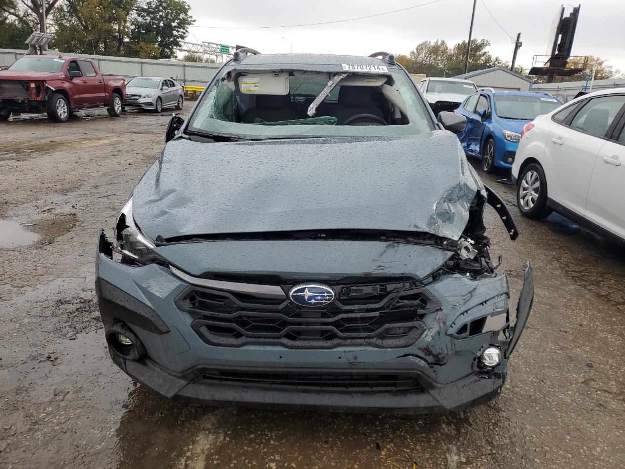 2024 Subaru XV VIN JF2GUADC8R8314895 Copart auction photo, front end / side damage thumbnail 5