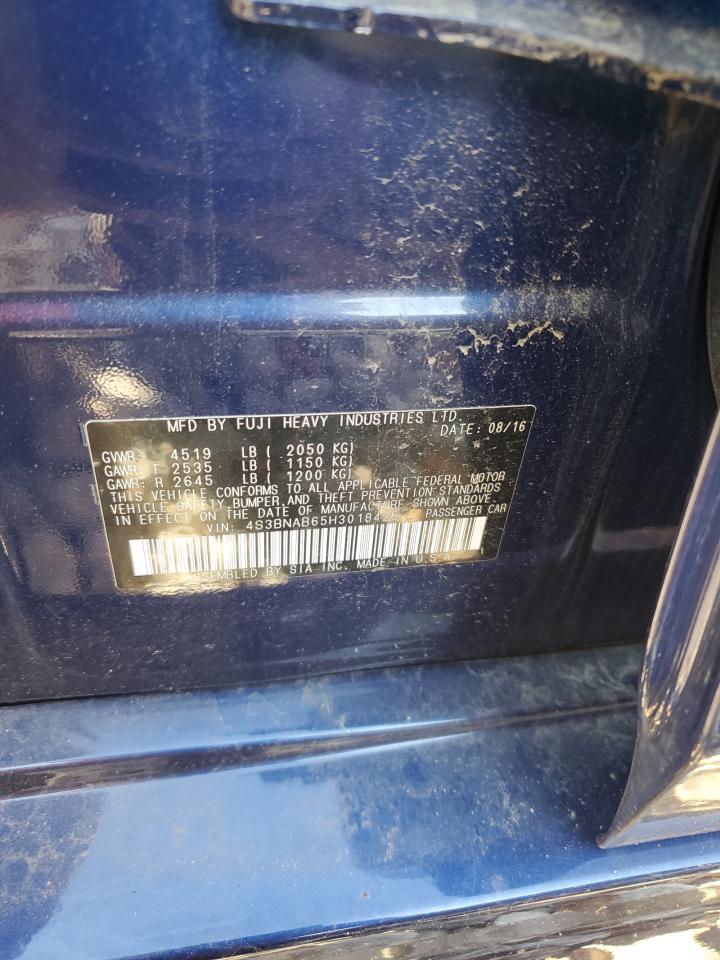 2017 Subaru Legacy VIN 4S3BNAB65H3018425 Copart auction photo, front end damage thumbnail 15