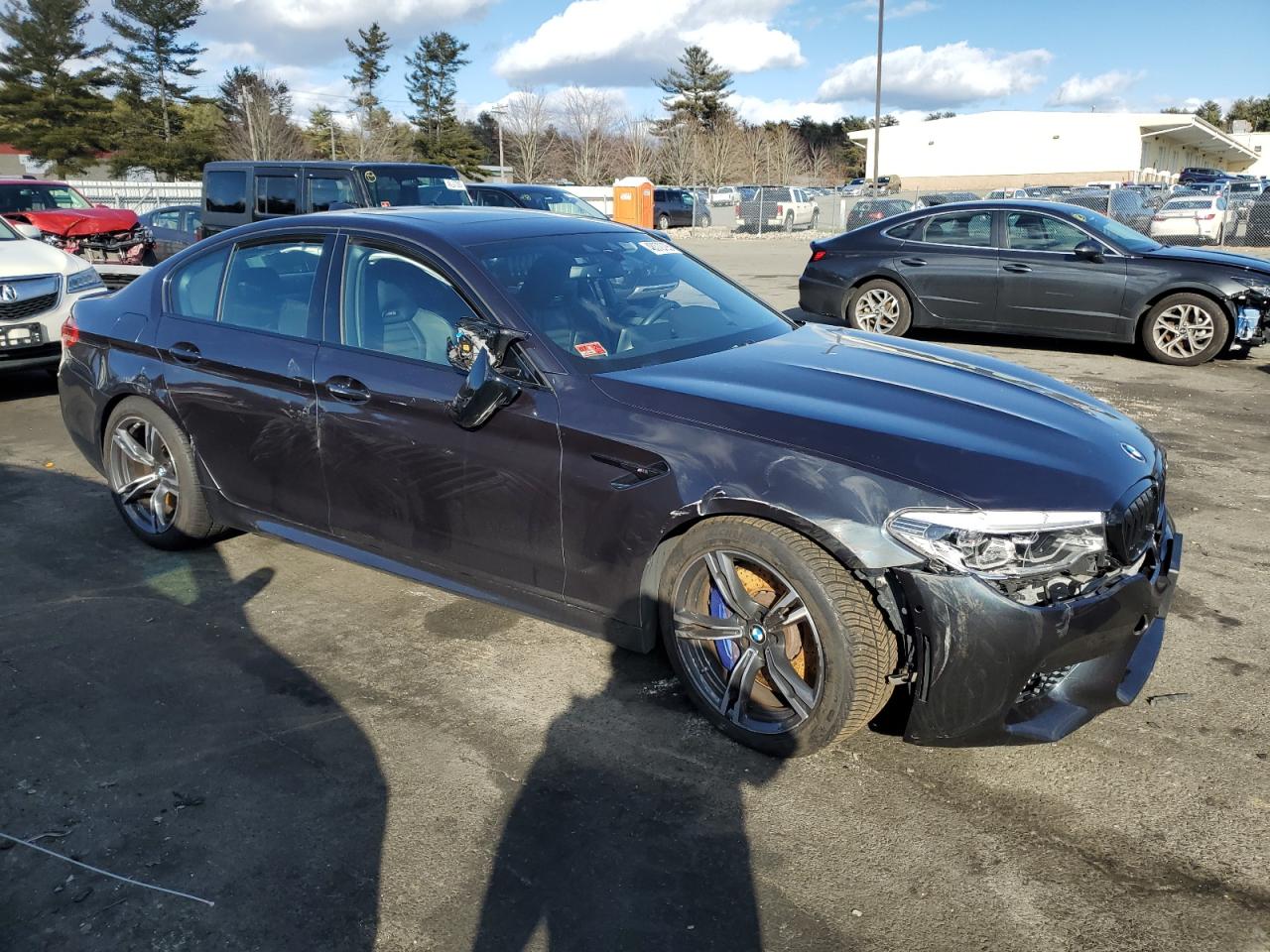 2020 BMW M5 VIN WBSJF0C03LCE45278 Copart auction photo, front end / side damage thumbnail 4