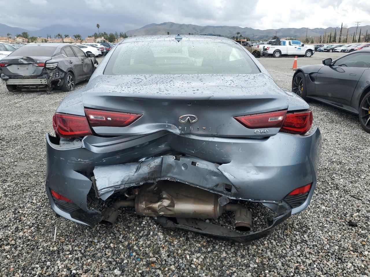 2017 Infiniti Q60 VIN JN1CV7EK6HM111158 Copart auction photo, rear end damage thumbnail 6
