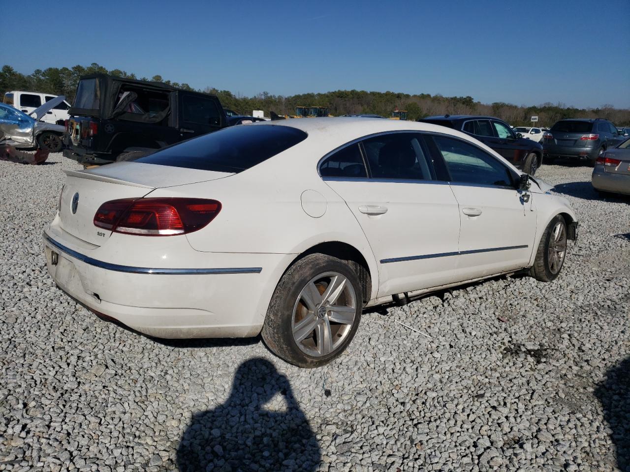 2013 Volkswagen Passat CC VIN WVWBP7AN5DE555784 Copart auction photo, front end / undercarriage damage thumbnail 3