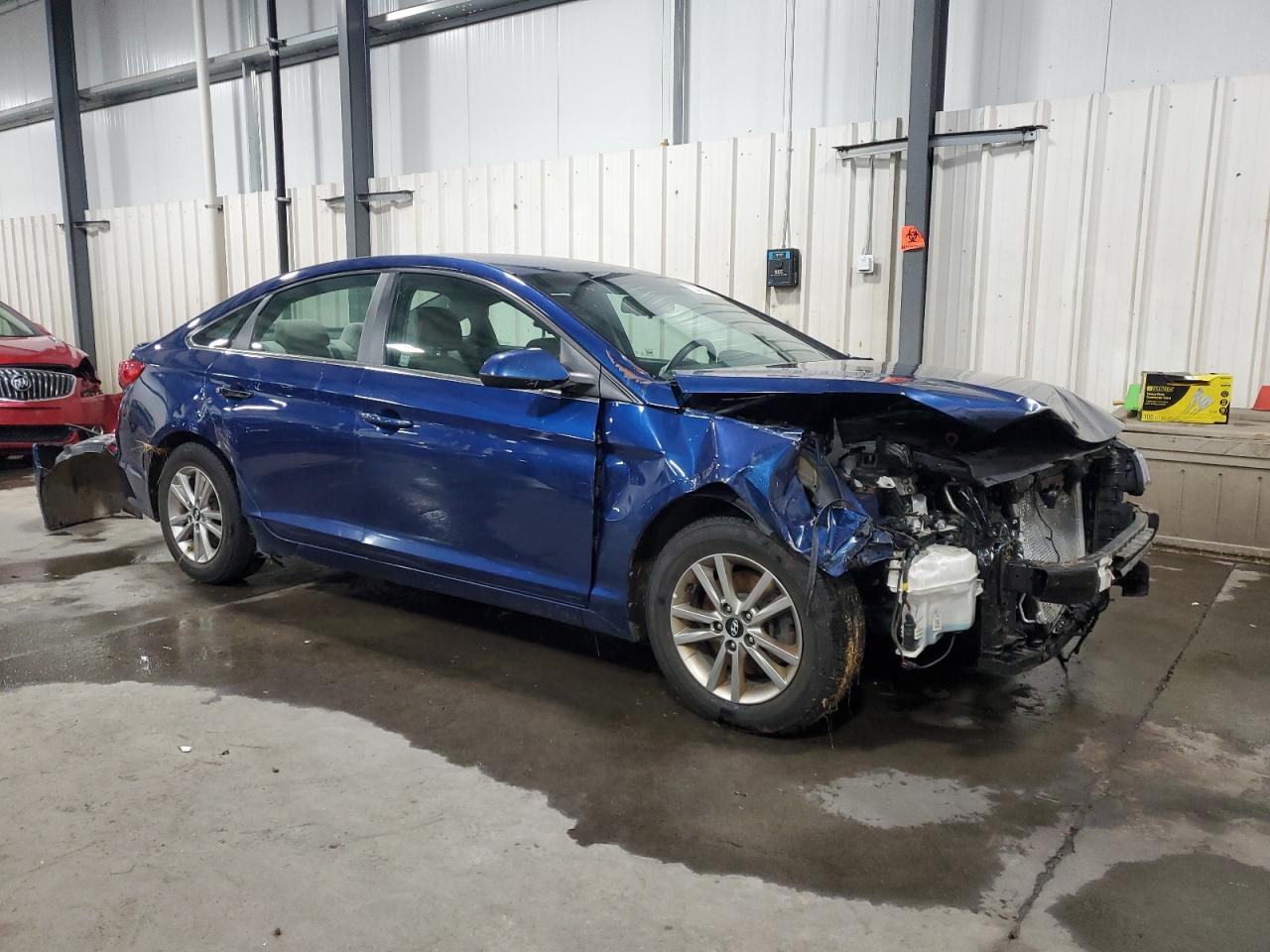 2017 Hyundai Sonata VIN 5NPE24AF5HH437002 Copart auction photo, front end / side damage thumbnail 4