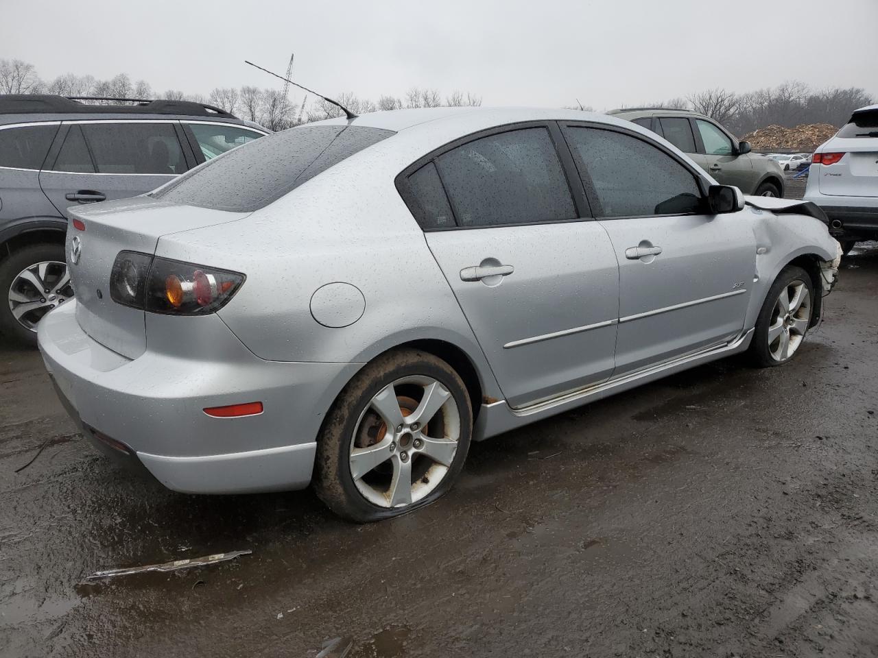 2006 Mazda 3 VIN JM1BK324161539542 Copart auction photo, front end / side damage thumbnail 3