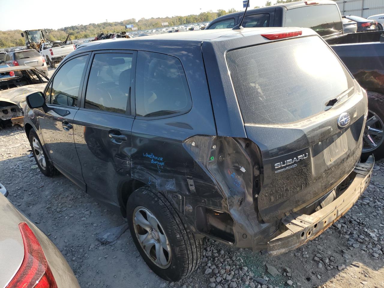 2014 Subaru Forester VIN JF2SJAACXEH449491 Copart auction photo, rear end damage thumbnail 2