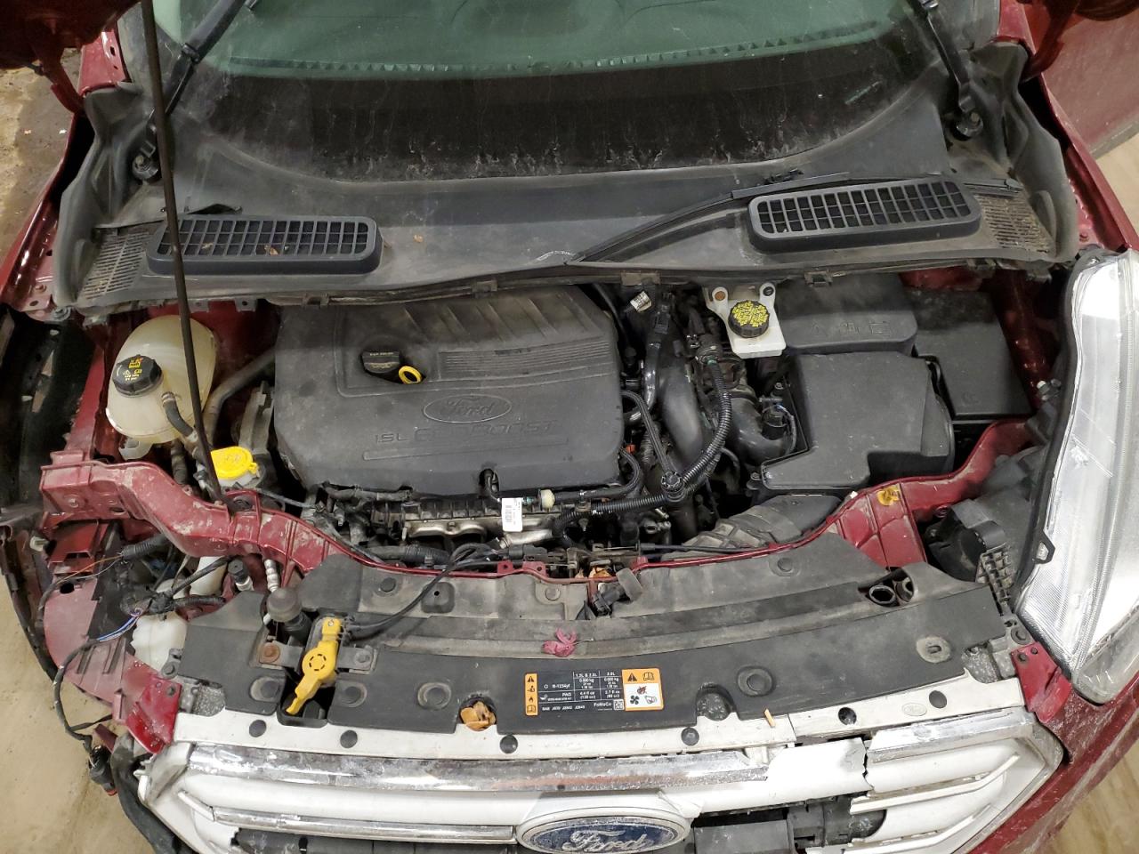 2018 Ford Escape VIN 1FMCU9GD6JUA90937 Copart auction photo, side / front end damage thumbnail 11