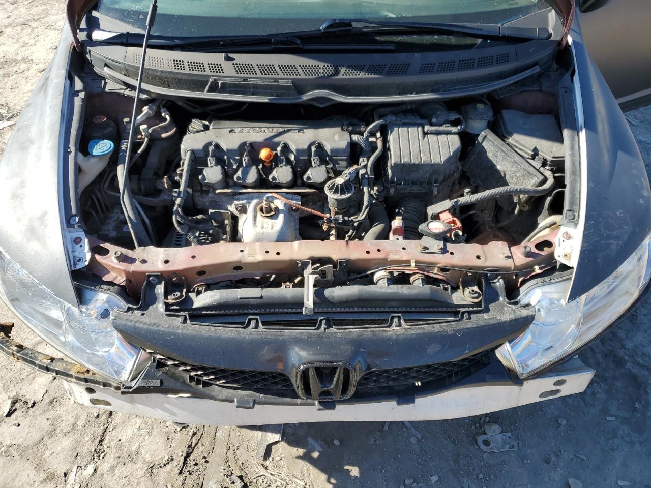 2010 Honda Civic VIN 2HGFA1F57AH586839 Copart auction photo, rear end / front end damage thumbnail 11
