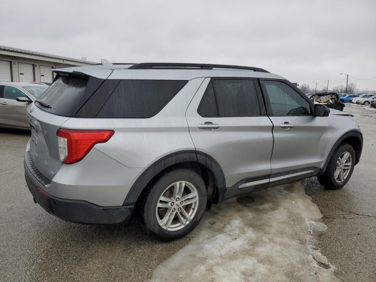 2020 Ford Explorer VIN 1FMSK8DH9LGA52025 Copart auction photo, front end / side damage thumbnail 3