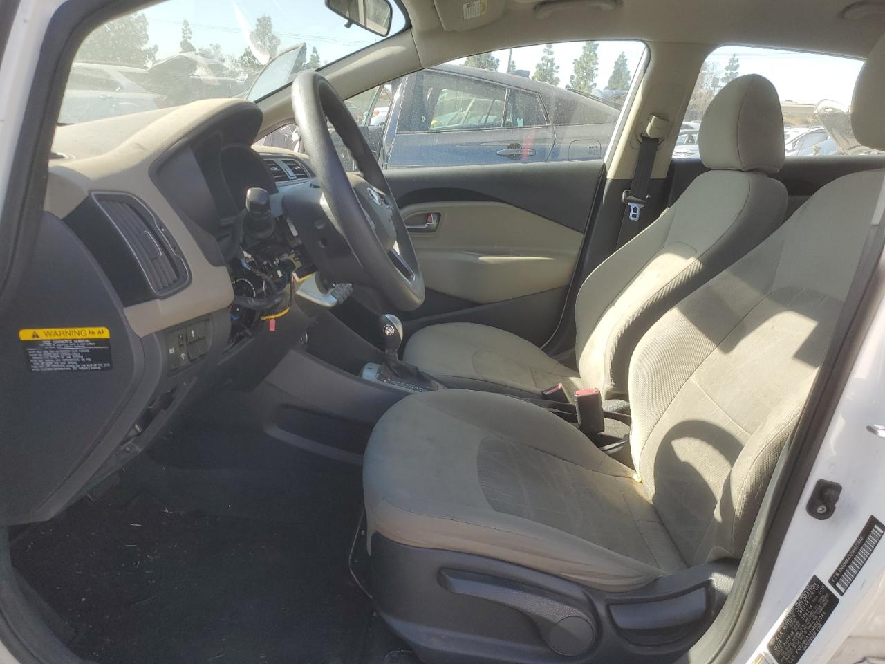 2017 KIA Rio VIN KNADM4A32H6025946 Copart auction photo, vandalism / stripped damage thumbnail 7