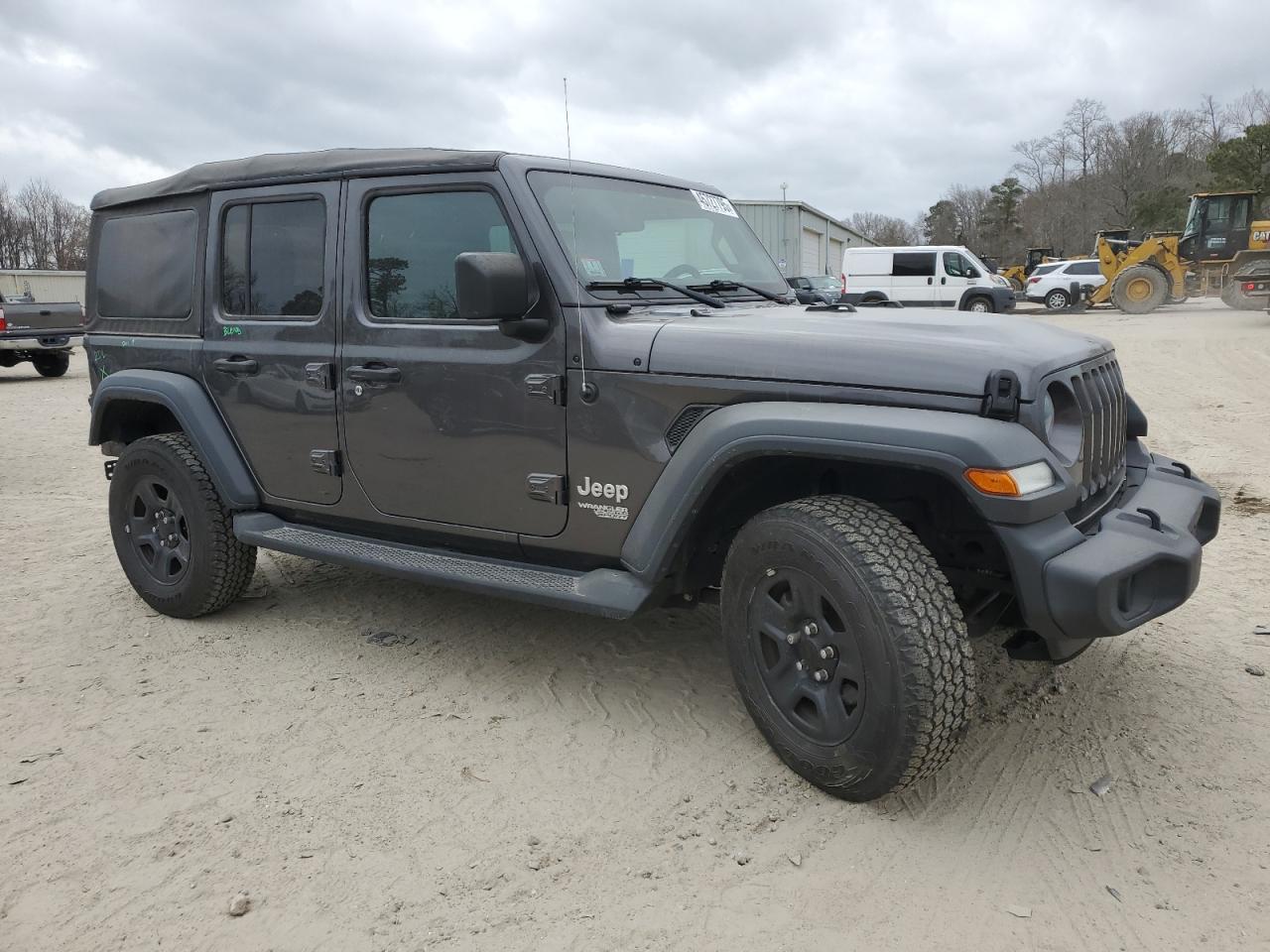 2018 Jeep Wrangler VIN 1C4HJXDGXJW274871 Copart auction photo, rear end / minor dent/scratches damage thumbnail 4
