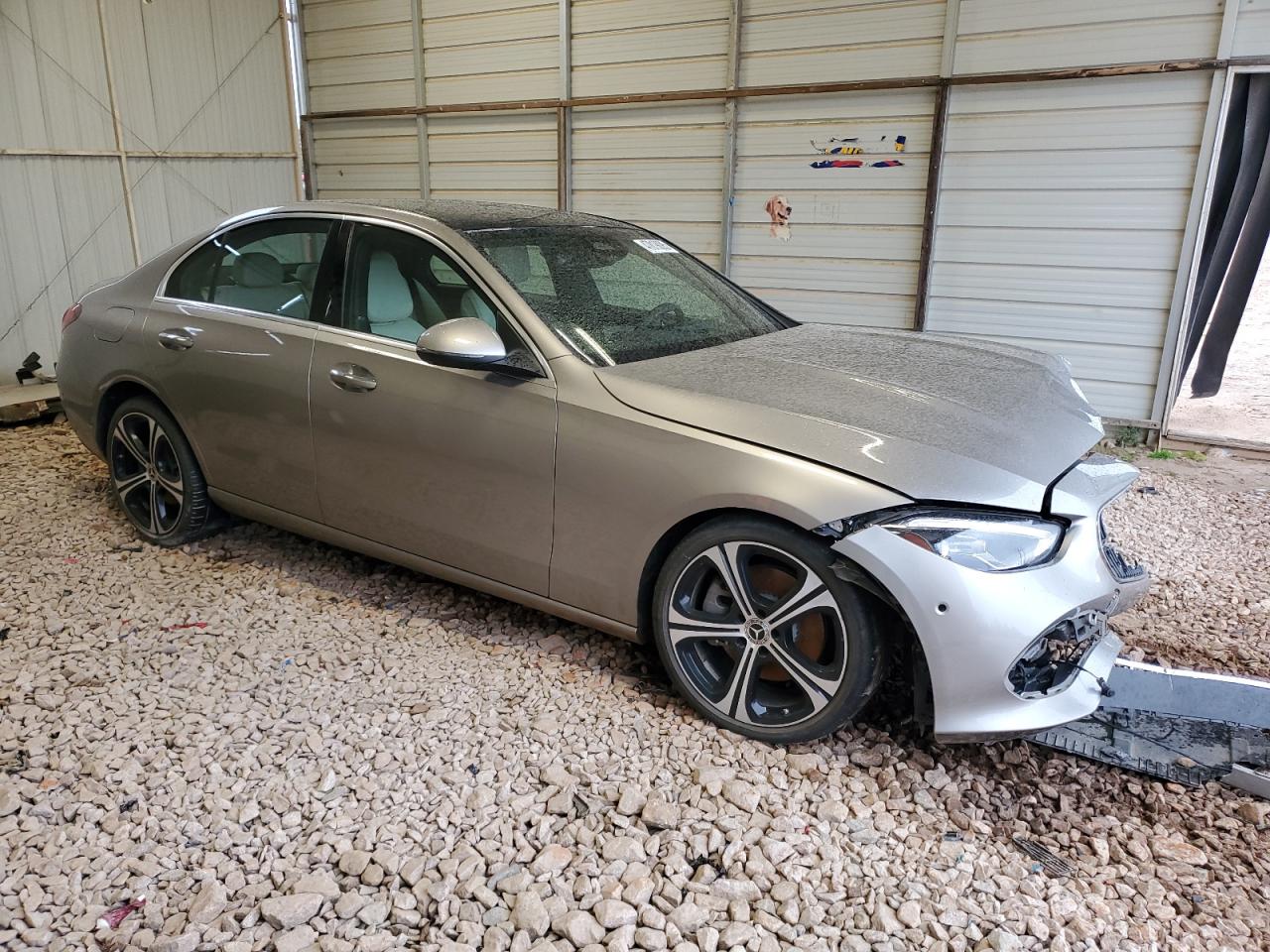2023 Mercedes-Benz C-klasse VIN W1KAF4GB6PR094334 Copart auction photo, front end damage thumbnail 4