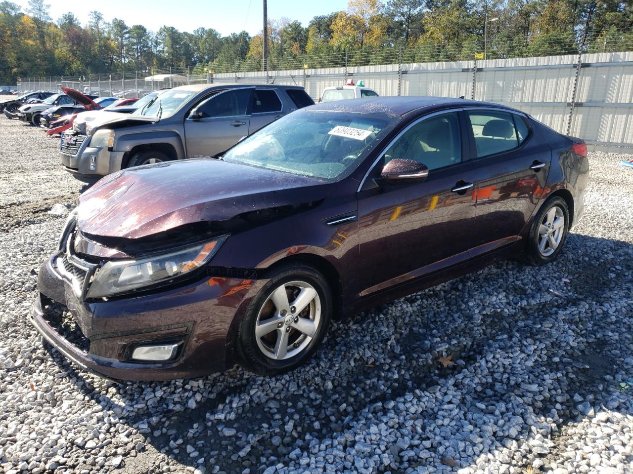 2014 KIA Optima VIN 5XXGM4A78EG268323