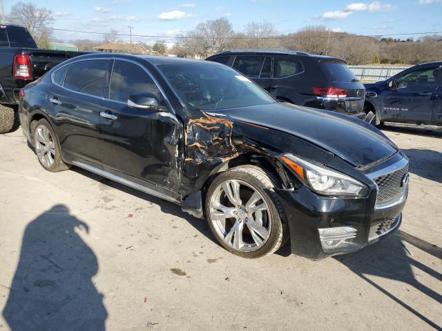 2015 Infiniti Q70 VIN JN1BY1PP7FM601081 Copart auction photo, front end / side damage thumbnail 4