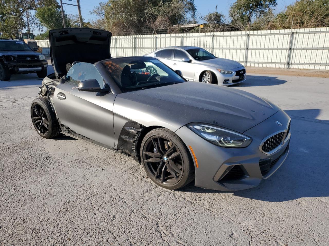 2020 BMW Z4 VIN WBAHF9C0XLWW63754 Copart auction photo, rear end / minor dent/scratches damage thumbnail 4