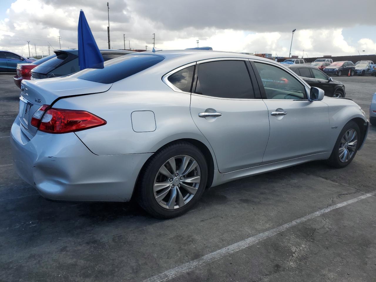 2012 Infiniti M VIN JN1EY1AP3CM910631 Copart auction photo, front end / rear end damage thumbnail 3