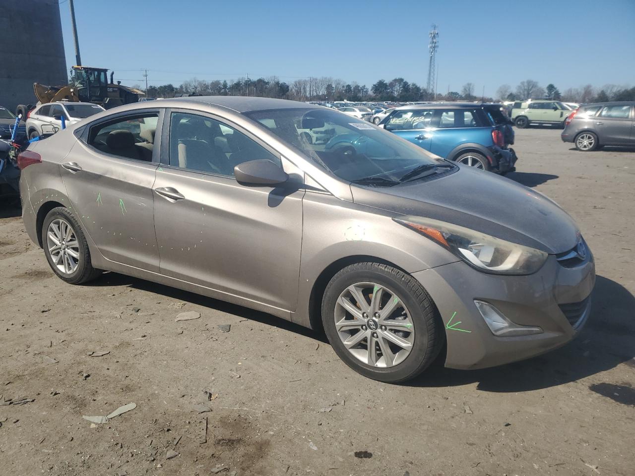 2016 Hyundai Elantra VIN 5NPDH4AE3GH654029 Copart auction photo, vandalism / minor dent/scratches damage thumbnail 4