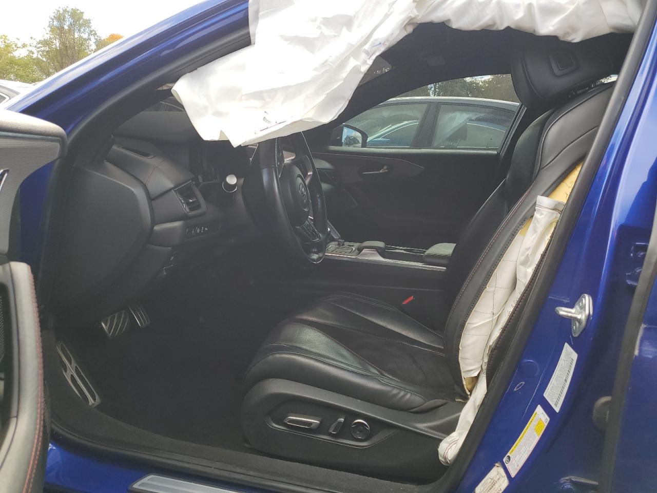 2021 Acura TLX VIN 19UUB5F57MA005922 Copart auction photo, side / front end damage thumbnail 7