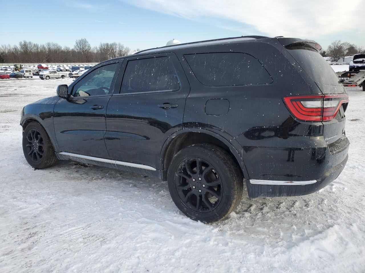 2018 Dodge Durango VIN 1C4RDJAG4JC385849 Copart auction photo, side / front end damage thumbnail 2