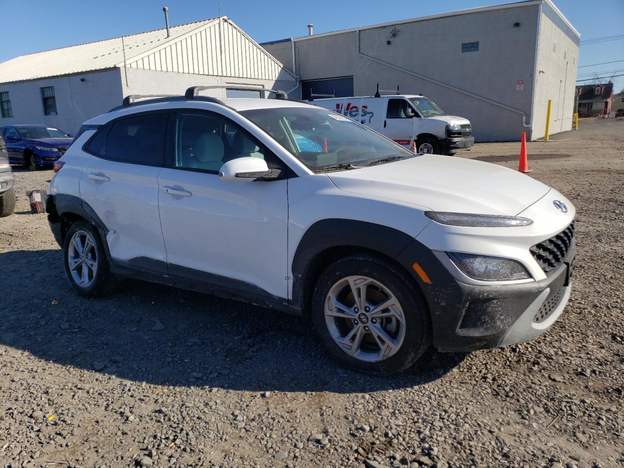 2023 Hyundai Kona VIN KM8K6CAB1PU058254 Copart auction photo, side / rear end damage thumbnail 4