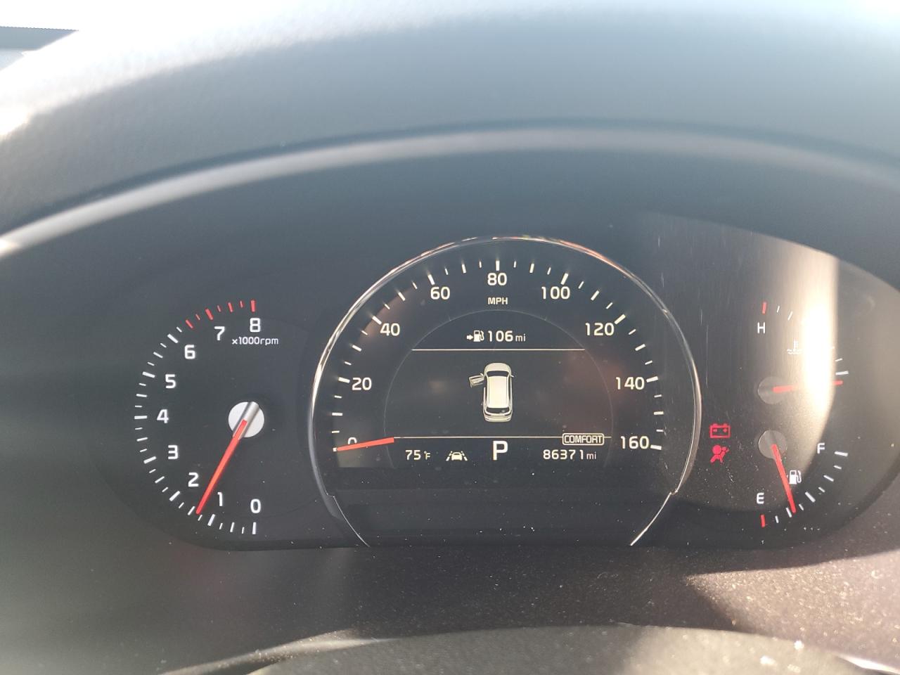 2019 KIA Sorento VIN 5XYPH4A55KG499870 Copart auction photo, front end damage thumbnail 9
