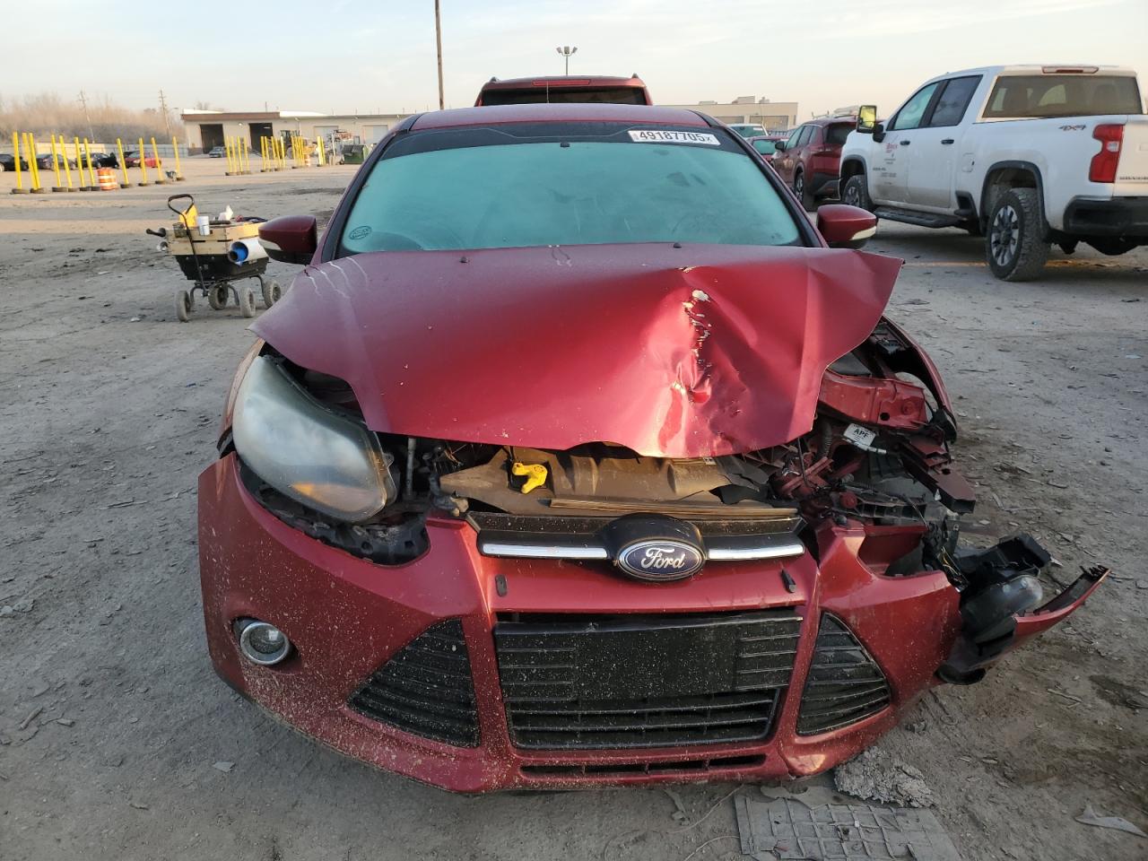 2013 Ford Focus VIN 1FADP3N29DL261758 Copart auction photo, front end / rear end damage thumbnail 5