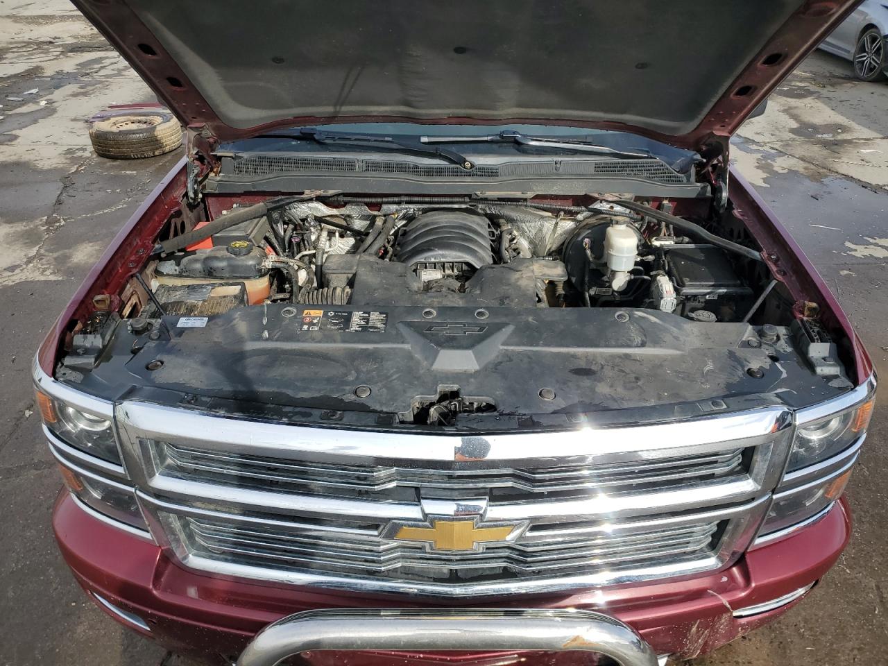 2015 Chevrolet Silverado VIN 3GCUKTEC6FG250802 Copart auction photo, rear end / front end damage thumbnail 11