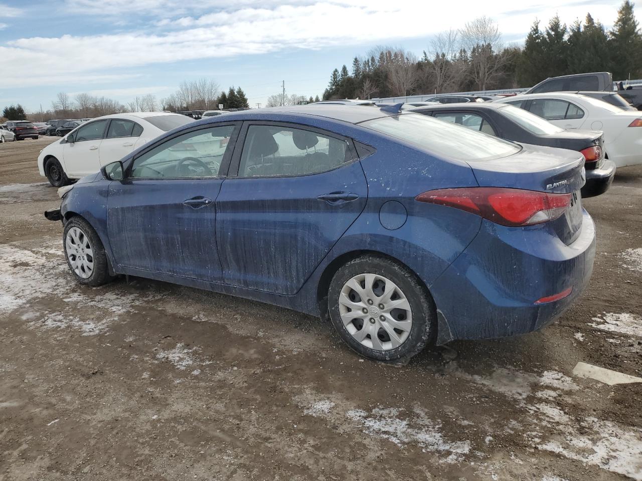 2016 Hyundai Elantra VIN 5NPDH4AE3GH752252 Copart auction photo, front end / undercarriage damage thumbnail 2