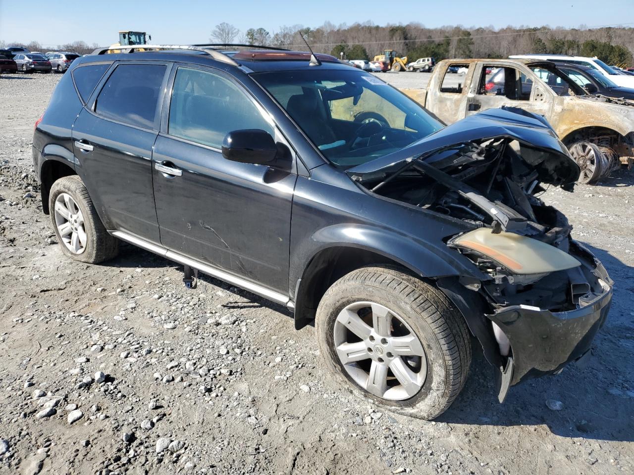 2006 Nissan Murano VIN JN8AZ08T76W409051 Copart auction photo, front end / side damage thumbnail 4