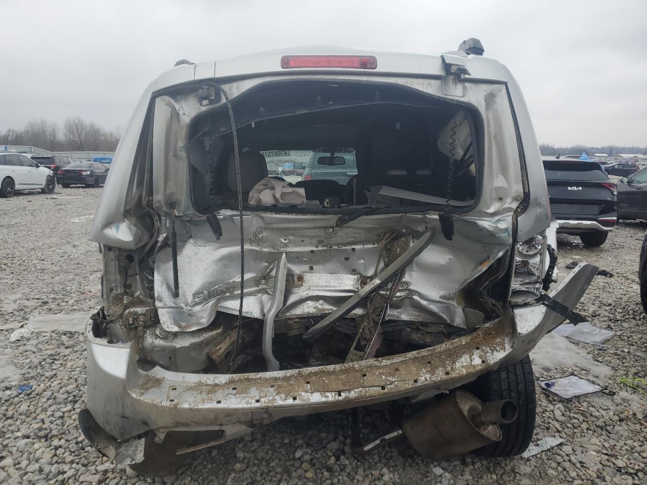 2014 Honda Pilot VIN 5FNYF4H54EB502740 Copart auction photo, rear end / side damage thumbnail 6