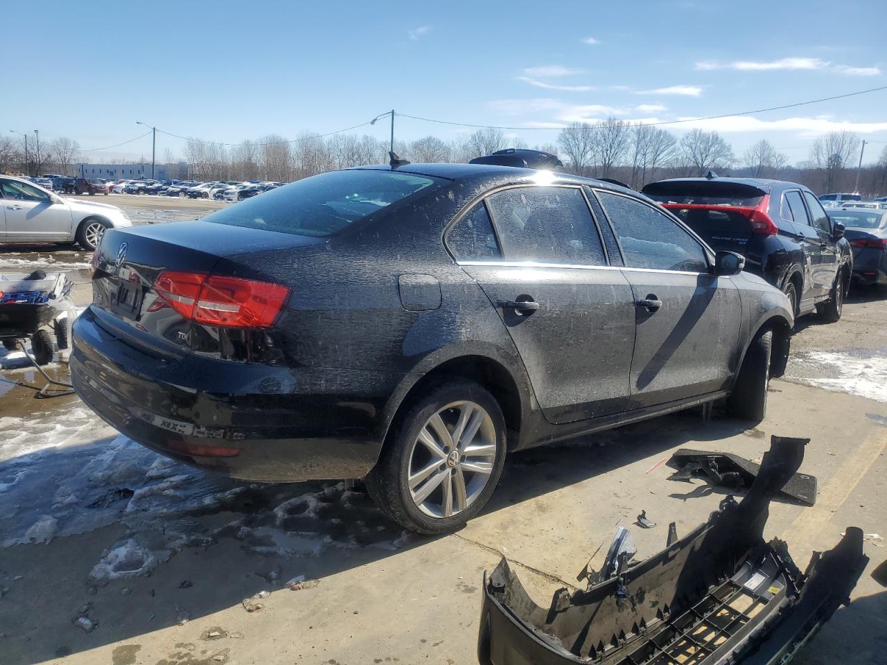 2015 Volkswagen Jetta VIN 3VWLA7AJ7FM320039 Copart auction photo, front end / water/flood damage thumbnail 3