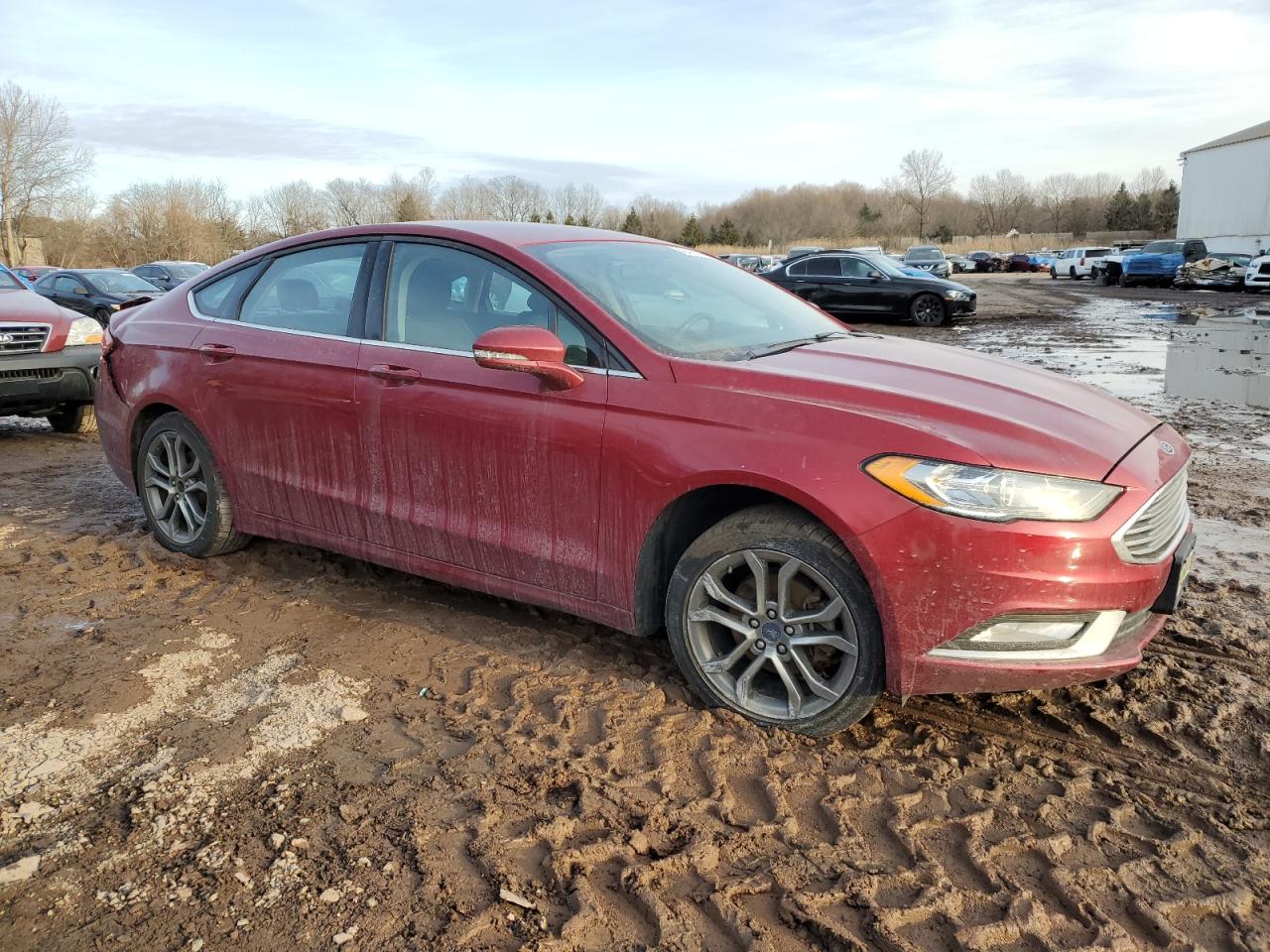 2017 Ford Fusion VIN 3FA6P0H77HR338696 Copart auction photo, all over damage thumbnail 4