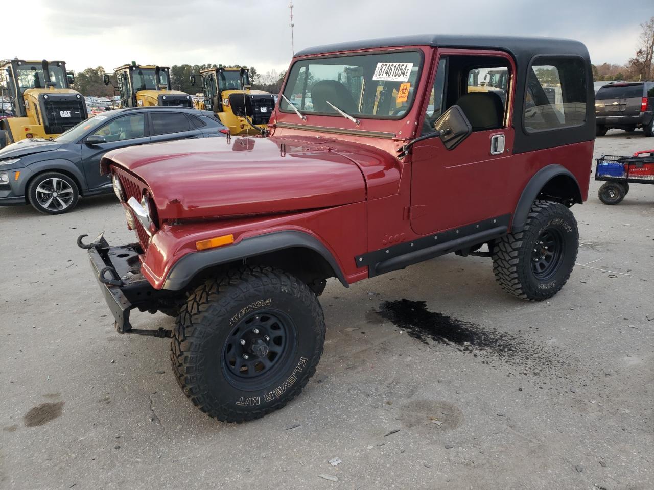 1984 Jeep CJ VIN 1JCCM87E0ET103859 - Copart auction photo