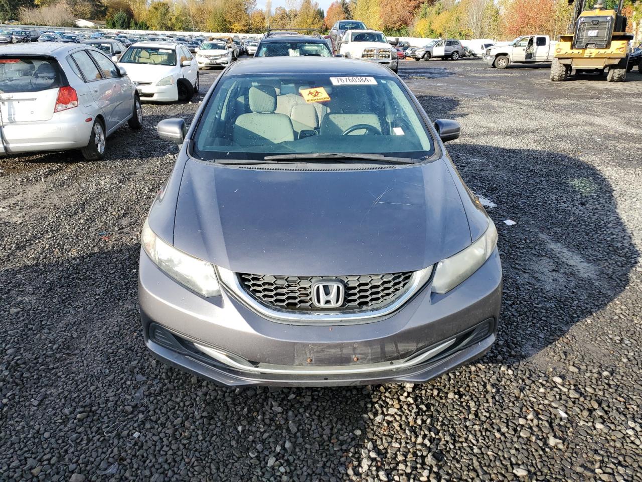 2014 Honda Civic VIN 19XFB2F54EE028465 Copart auction photo, biohazard/chemical / front end damage thumbnail 5