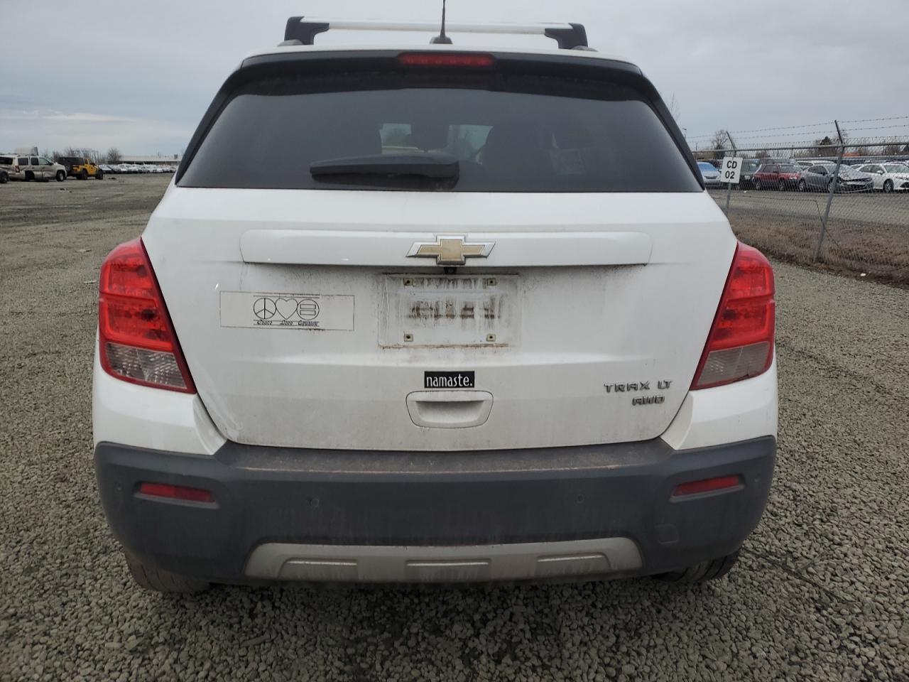 2016 Chevrolet Trax VIN 3GNCJPSB1GL131010 Copart auction photo, undercarriage / front end damage thumbnail 6