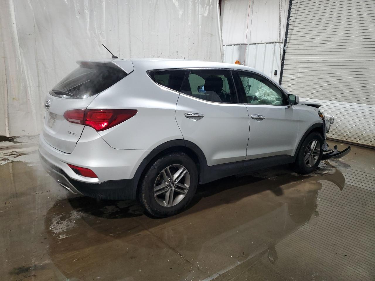 2018 Hyundai Santa Fe VIN 5XYZT3LB5JG525919 Copart auction photo, front end damage thumbnail 3