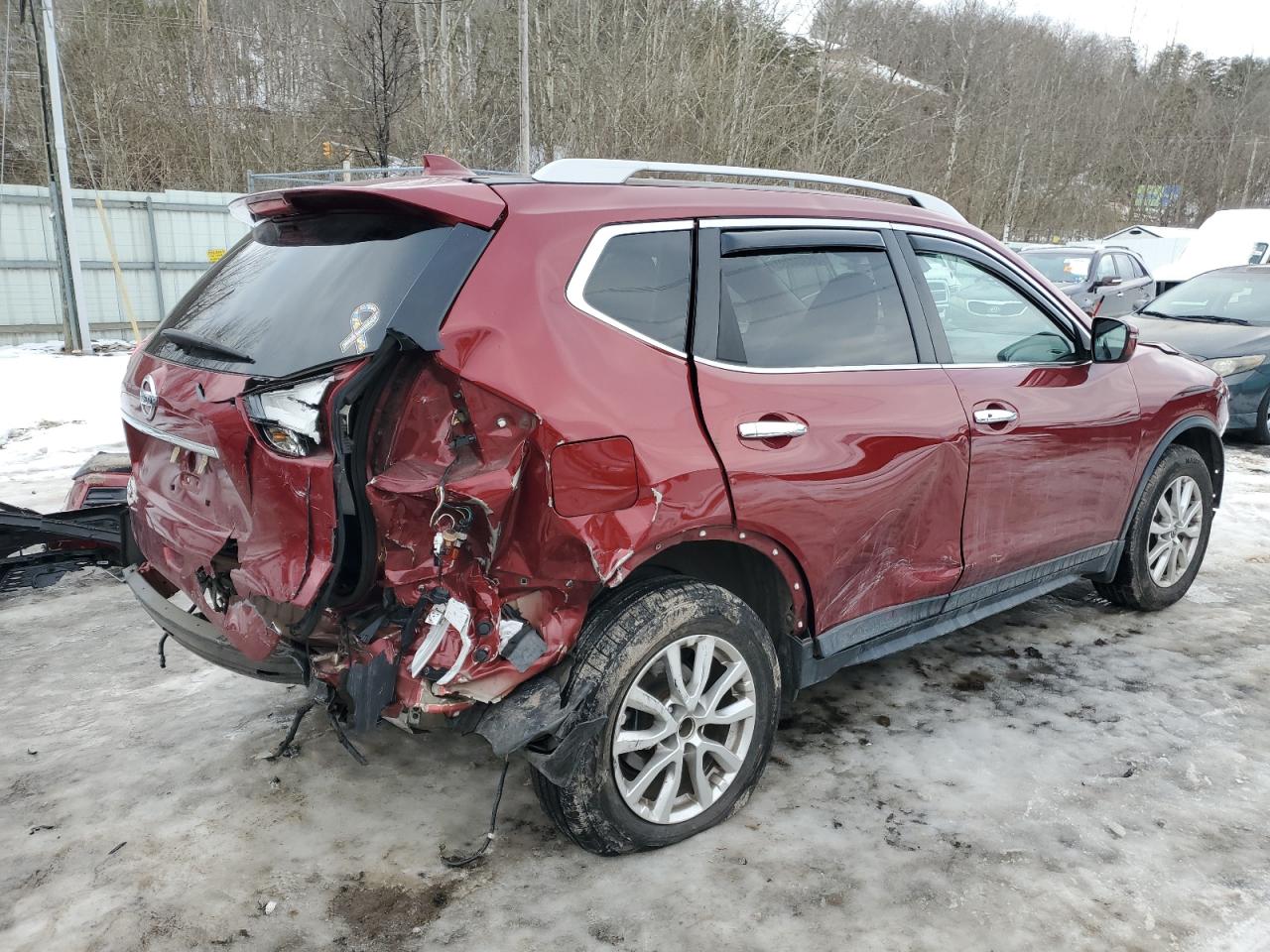 2019 Nissan Rogue VIN 5N1AT2MV7KC832865 Copart auction photo, all over damage thumbnail 3