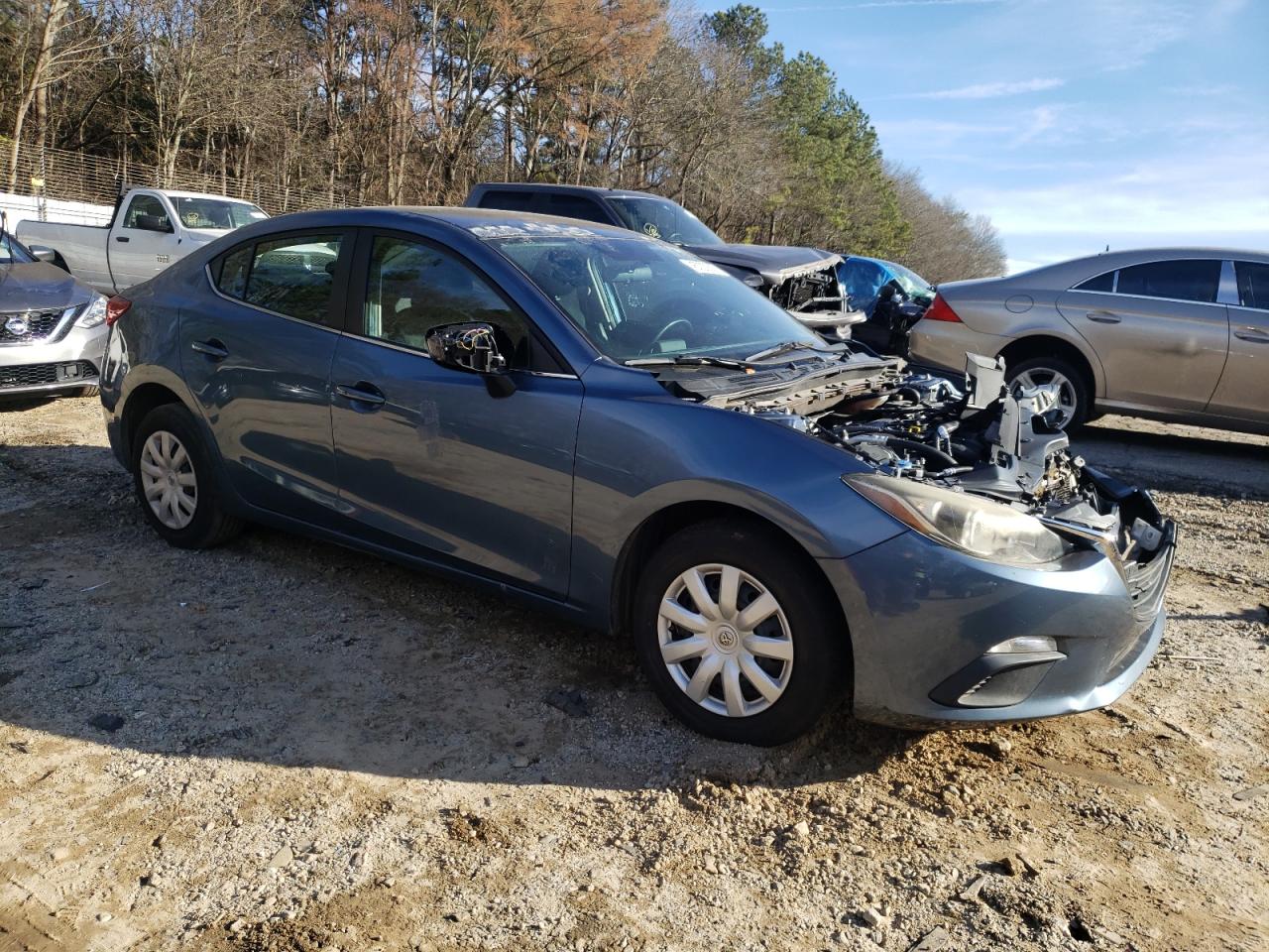 2014 Mazda 3 VIN JM1BM1V73E1116139 Copart auction photo, front end damage thumbnail 4
