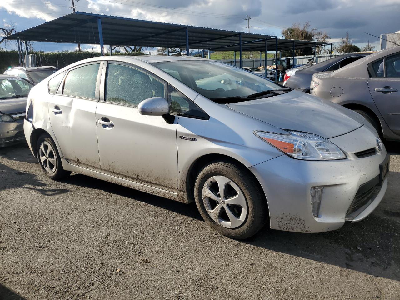 2015 Toyota Prius VIN JTDKN3DU7F1901801 Copart auction photo, top/roof / rear end damage thumbnail 4