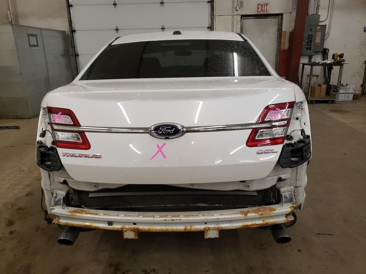 2014 Ford Taurus VIN 1FAHP2E91EG153203 Copart auction photo, rear end damage thumbnail 6