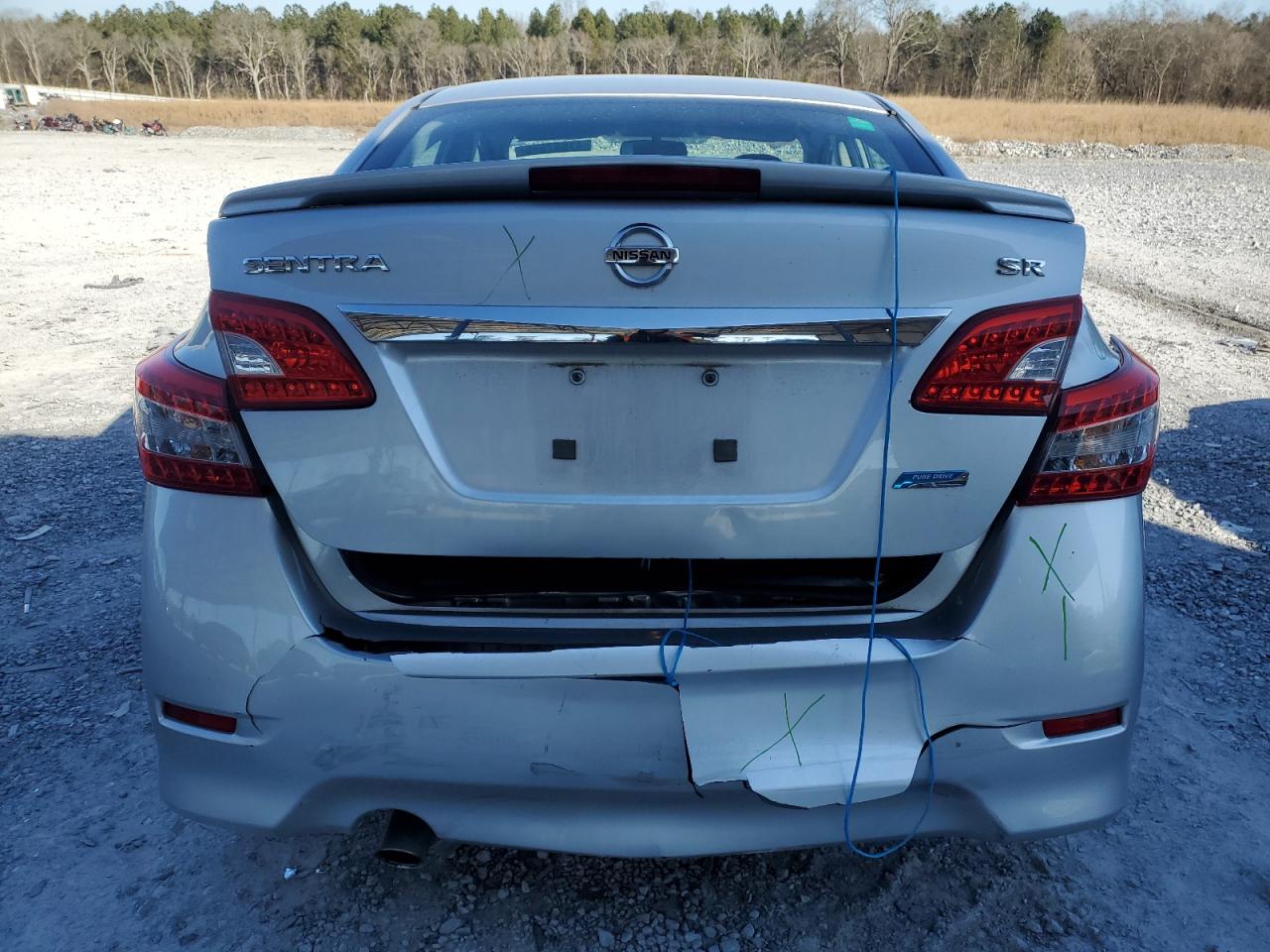 2014 Nissan Sentra VIN 3N1AB7APXEL614652 Copart auction photo, rear end / minor dent/scratches damage thumbnail 6
