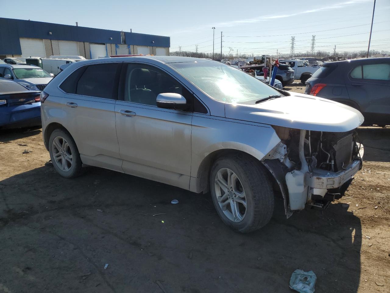 2018 Ford Edge VIN 2FMPK4K82JBC14373 Copart auction photo, front end damage thumbnail 4