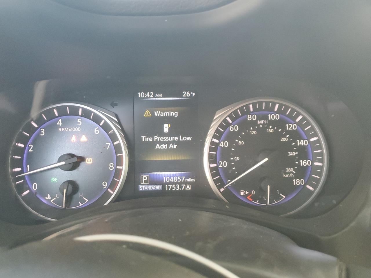 2015 Infiniti Q50 VIN JN1BV7AP0FM356757 Copart auction photo, front end damage thumbnail 9