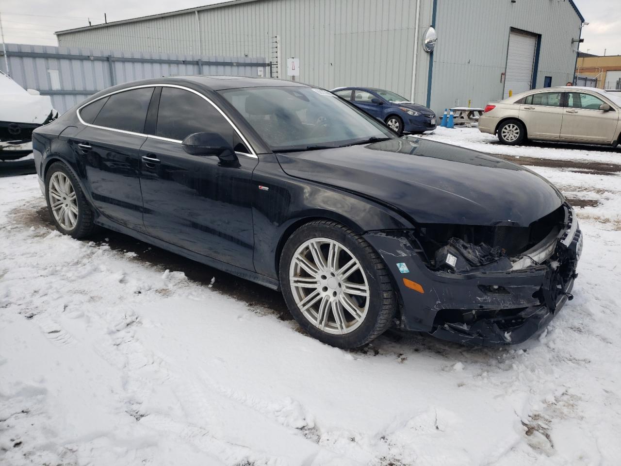 2014 Audi A7 VIN WAU3MCFC3EN010050 Copart auction photo, front end damage thumbnail 4