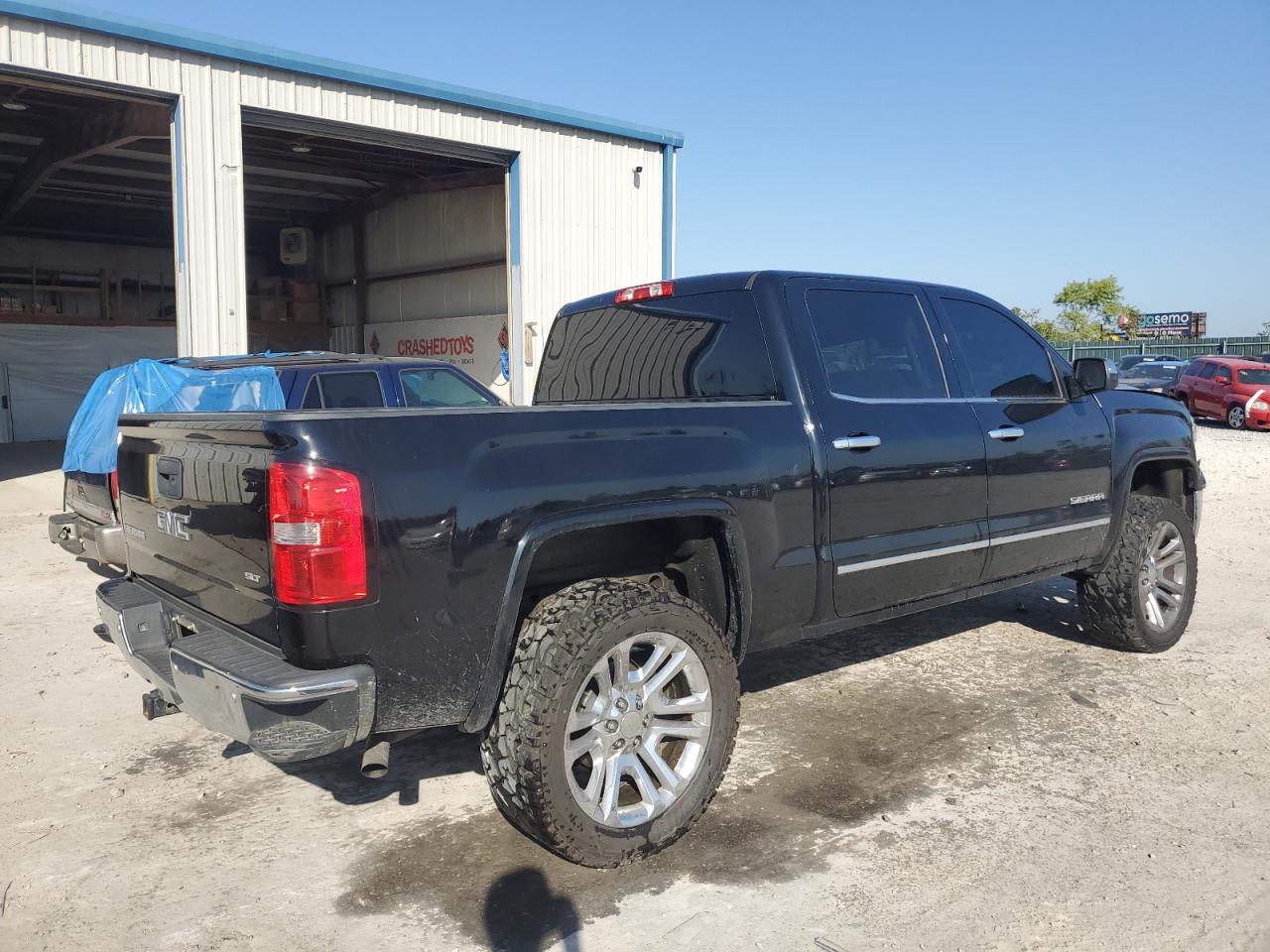 2014 GMC Sierra VIN 3GTU2VEC5EG349203 Copart auction photo, front end damage thumbnail 3