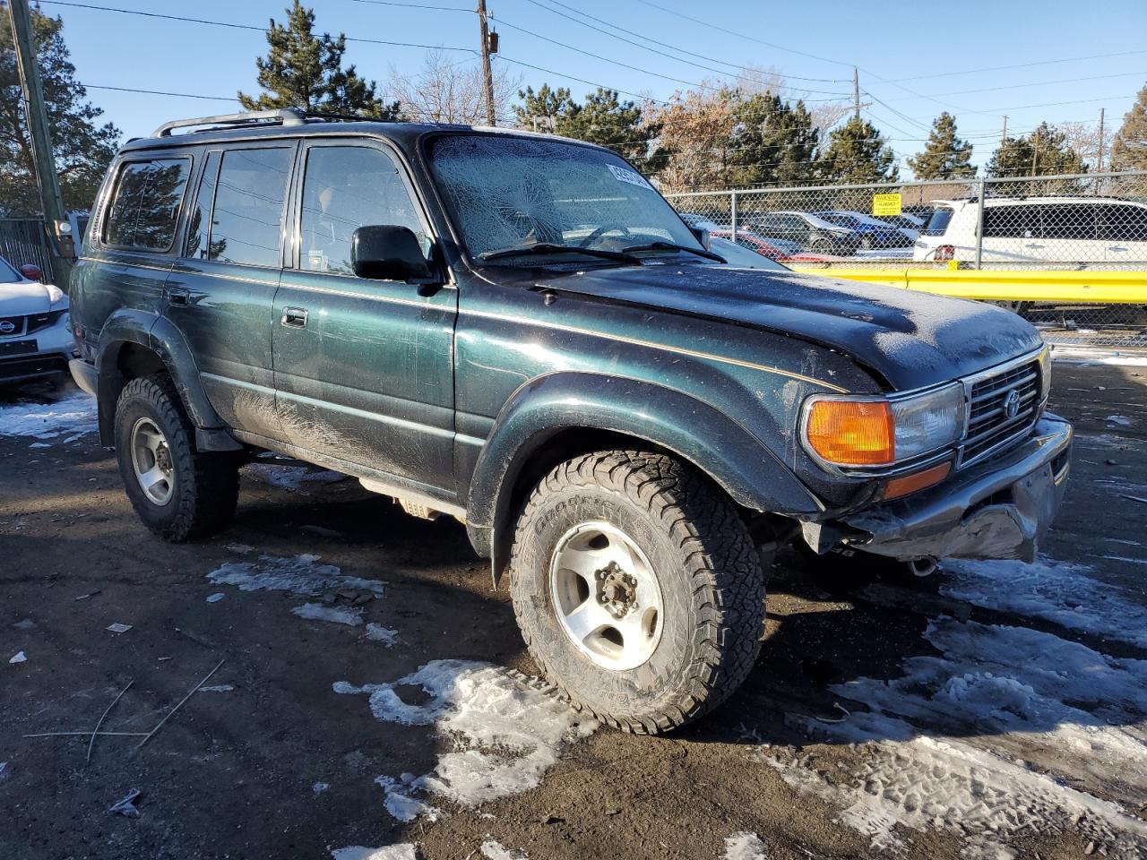 1996 Toyota Land Cruiser VIN JT3HJ85J8T0130407 Copart auction photo, front end damage thumbnail 4