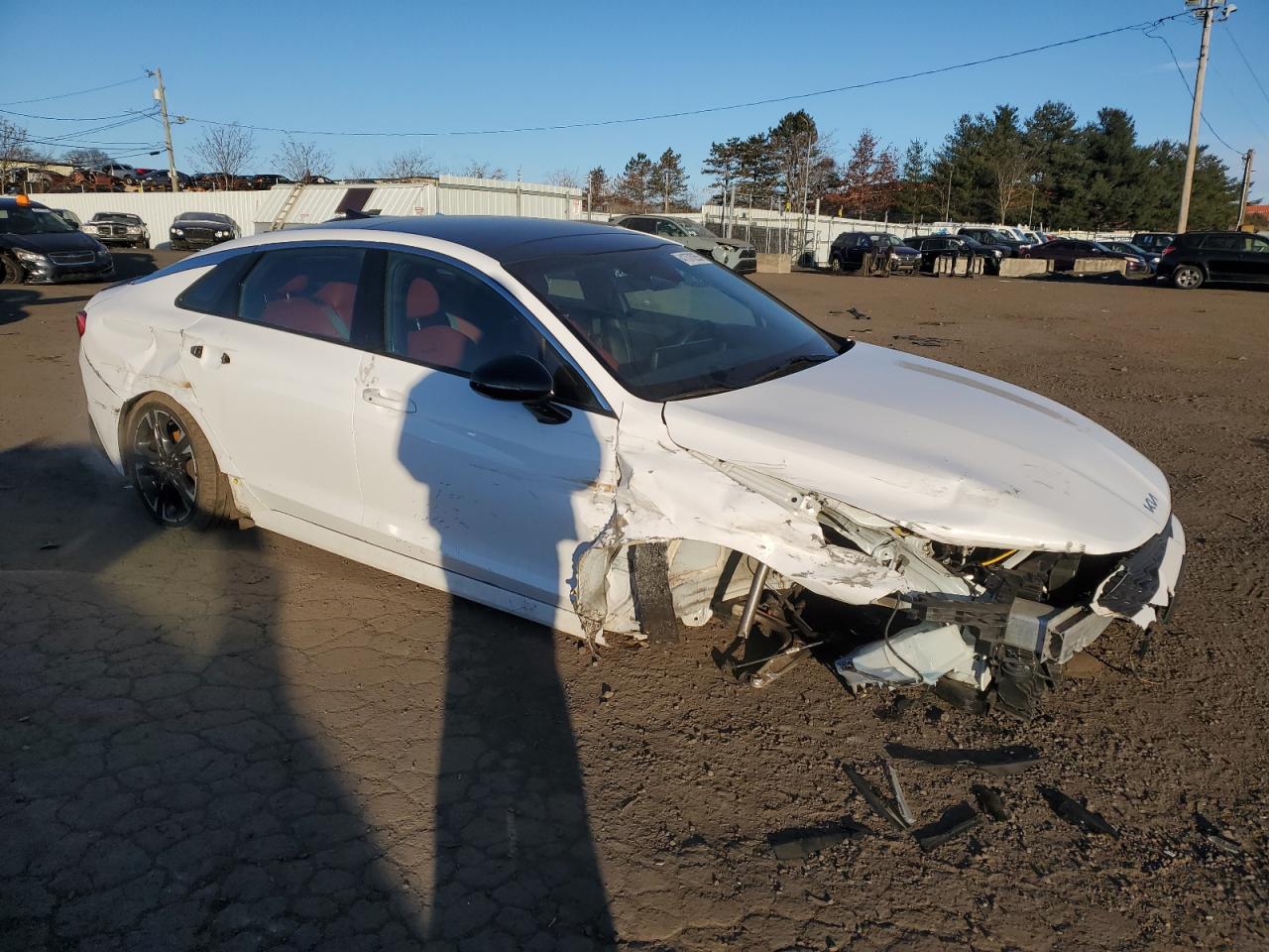 2022 KIA K5 VIN 5XXG64J21NG093962 Copart auction photo, all over damage thumbnail 4