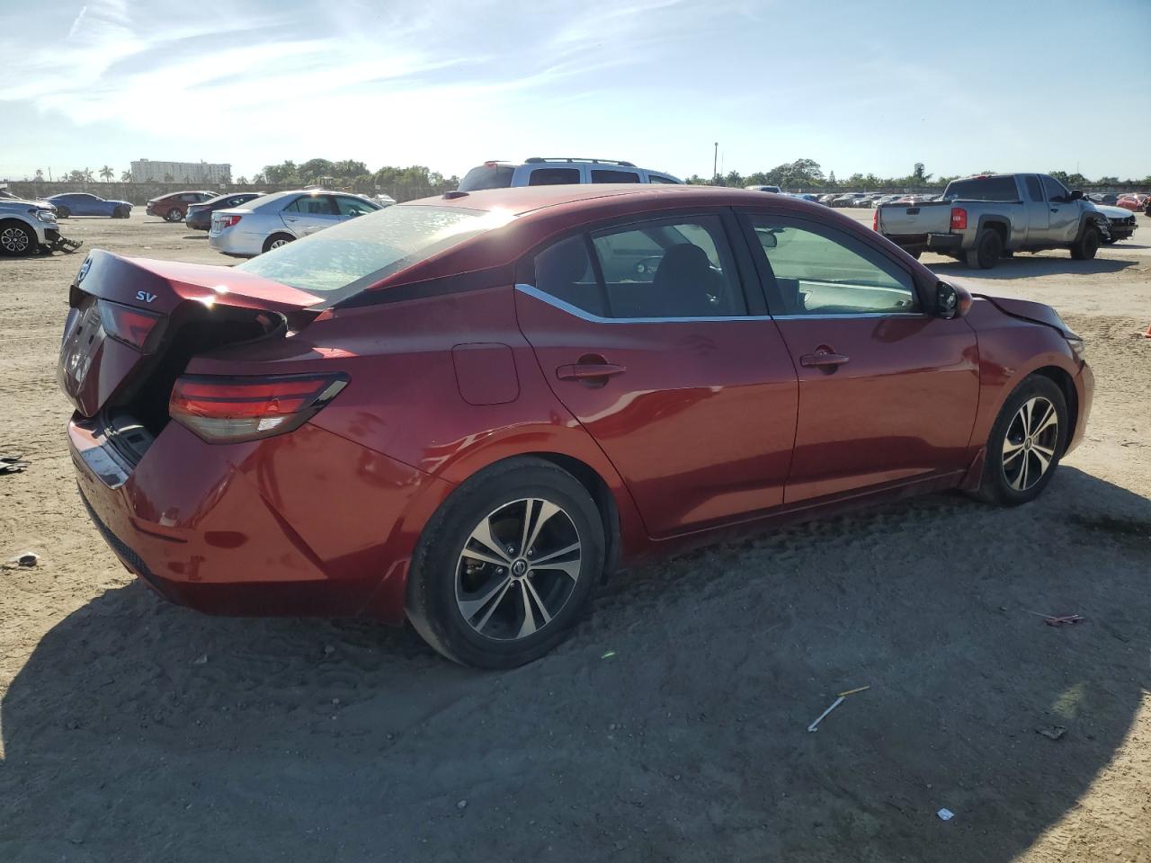 2021 Nissan Sentra VIN 3N1AB8CV0MY233394 Copart auction photo, all over damage thumbnail 3