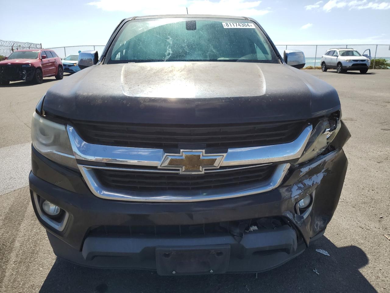 2015 Chevrolet Colorado VIN 1GCGSBE30F1265723 Copart auction photo, side / front end damage thumbnail 5