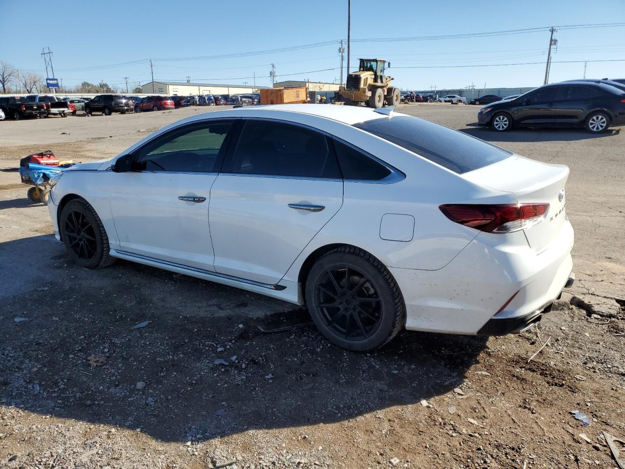 2018 Hyundai Sonata VIN 5NPE34AB9JH633668 Copart auction photo, front end / side damage thumbnail 2