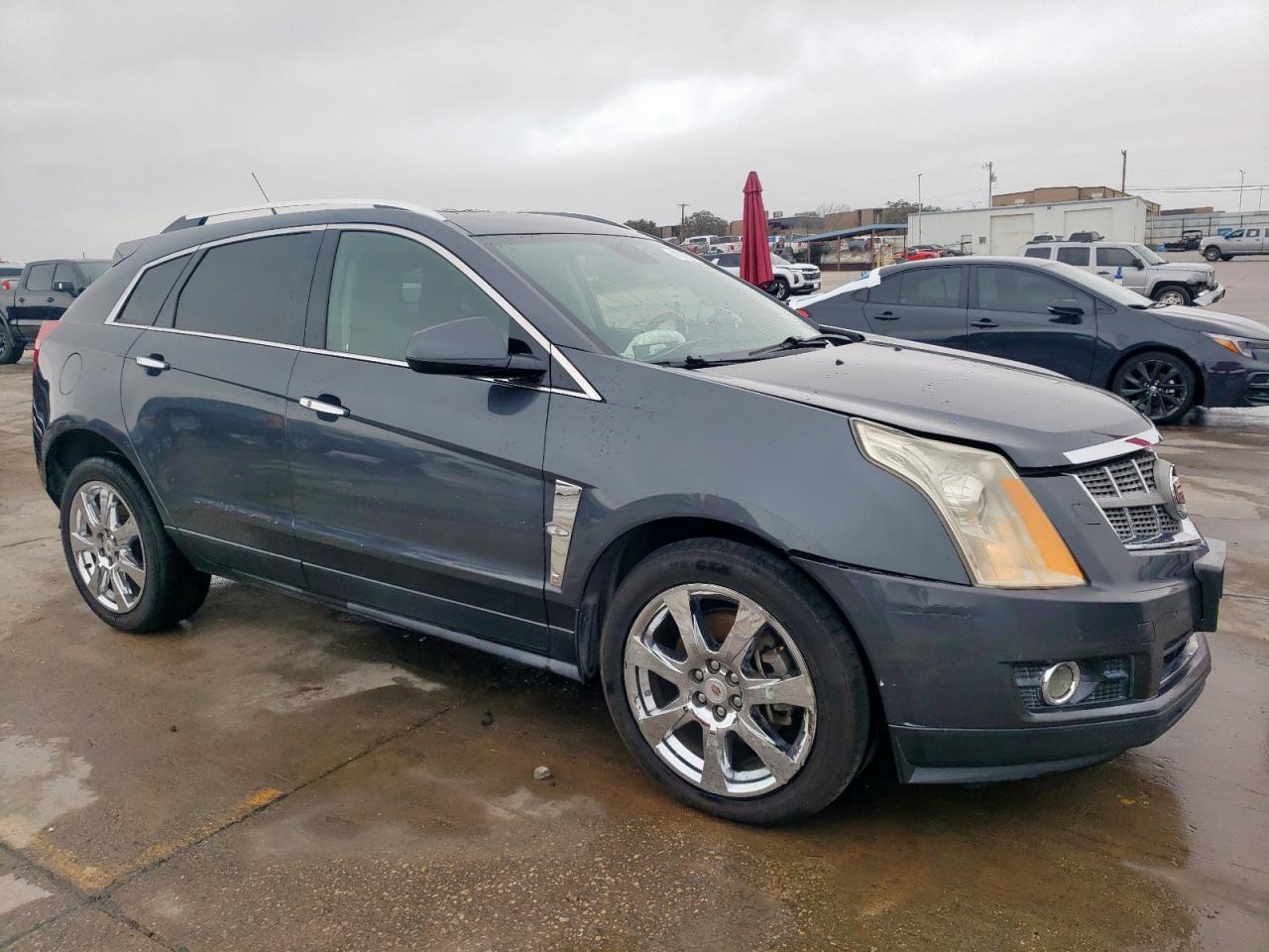 2010 Cadillac SRX VIN 3GYFNCEY1AS584991 Copart auction photo, front end / side damage thumbnail 4
